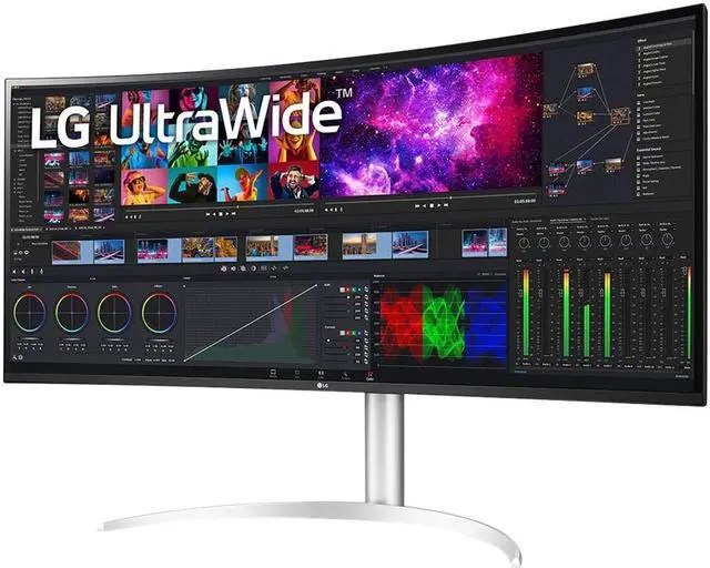 Alt view image 3 of 9 - LG BP95C-W 39.7" 5120x2160p HDR Curved LED Monitor UltraWide Display 40BP95C-W