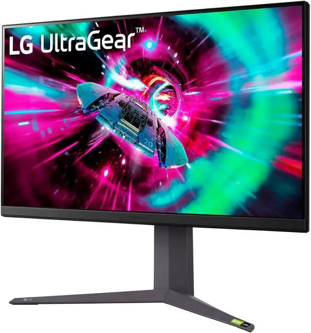 Alt view image 3 of 7 - LG 32" 144 Hz IPS UHD Gaming Monitor FreeSync Premium & G-Sync Compatible 3840 x 2160 (4K) DCI-P3 95% (CIE1976) UltraGear 32GR93U-B Tilt/Height/Pivot Adjust