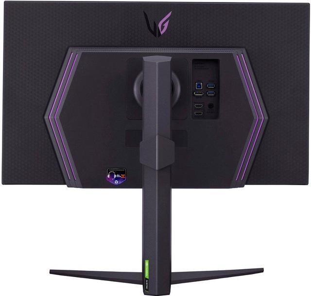 Alt view image 3 of 5 - LG 27" 144 Hz IPS UHD Gaming Monitor FreeSync Premium & G-Sync Compatible 3840 x 2160 (4K) DCI-P3 95% (CIE1976) UltraGear 27GR93U-B Tilt/Height/Pivot Adjust