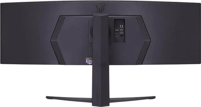 Alt view image 4 of 14 - LG 45GR65DC-B 45" Ultragear Curved Gaming Monitor, QHD, 200Hz, 1ms, UltraWide Display, 32:9, AMD FreeSync Premium Pro, VESA DisplayHDR 600, HDMI 2.1 x2, DP, UBS x3, Tilt/Height/Swivel Stand Black