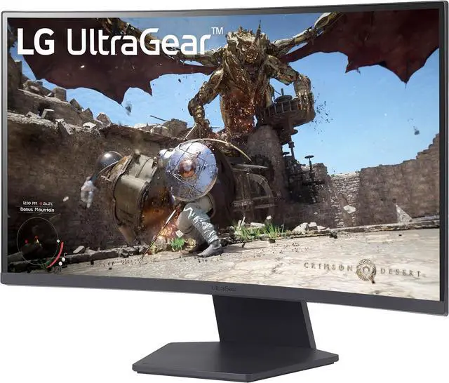 Alt view image 2 of 6 - LG 27" 180 Hz VA QHD Gaming Monitor FreeSync (AMD Adaptive Sync) sRGB 99% (CIE1931) UltraGear 27GS60QC-B