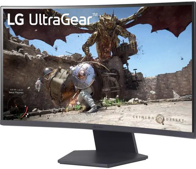 Alt view image 3 of 7 - LG Ultragear 27" QHD (2560x1440) Curved Gaming Monitor,180Hz 1ms 1000R AMD FreeSync Monitor with HDR10,Black, 27GS60QX-B