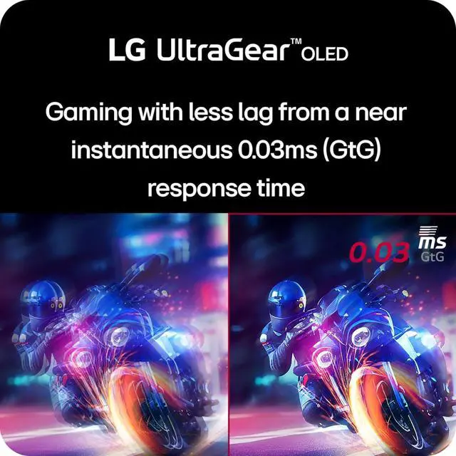 Alt view image 3 of 13 - LG UltraGear 32" 4K UHD 3840x2160 OLED Dual-Mode UHD 240Hz / FHD 480Hz 0.03ms (GtG) Height Adjustable 2x HDMI 2.1 1x DisplayPort 1.4 Gaming Monitor, 32GS95UV-W, White