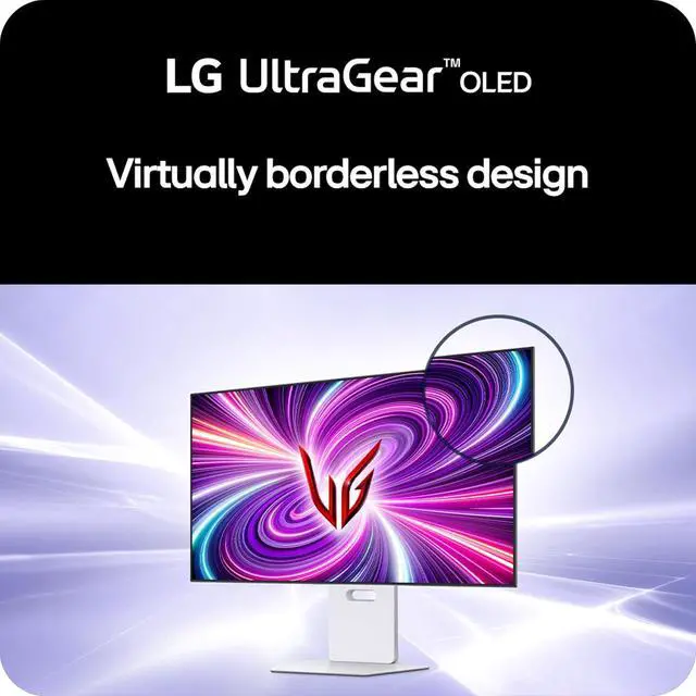 Alt view image 8 of 13 - LG UltraGear 32" 4K UHD 3840x2160 OLED Dual-Mode UHD 240Hz / FHD 480Hz 0.03ms (GtG) Height Adjustable 2x HDMI 2.1 1x DisplayPort 1.4 Gaming Monitor, 32GS95UV-W, White