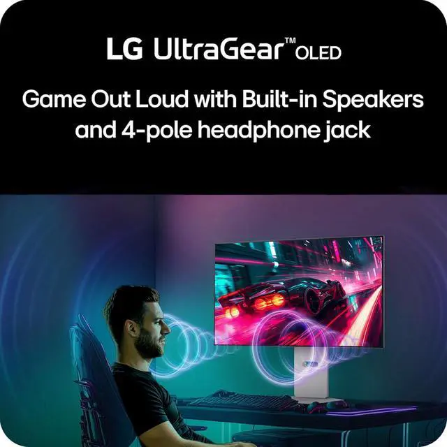 Alt view image 9 of 13 - LG UltraGear 32" 4K UHD 3840x2160 OLED Dual-Mode UHD 240Hz / FHD 480Hz 0.03ms (GtG) Height Adjustable 2x HDMI 2.1 1x DisplayPort 1.4 Gaming Monitor, 32GS95UV-W, White