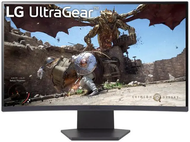 Main image of LG UltraGear 27" QHD 2560x1440 VA Curved 180Hz 1ms (GTG) AMD FreeSync 2x HDMI 2.0 1x DisplayPort 1.4 Gaming Monitor, 27GS60QN-B