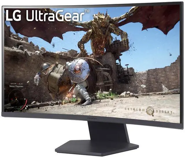 Alt view image 2 of 7 - LG UltraGear 27" QHD 2560x1440 VA Curved 180Hz 1ms (GTG) AMD FreeSync 2x HDMI 2.0 1x DisplayPort 1.4 Gaming Monitor, 27GS60QN-B