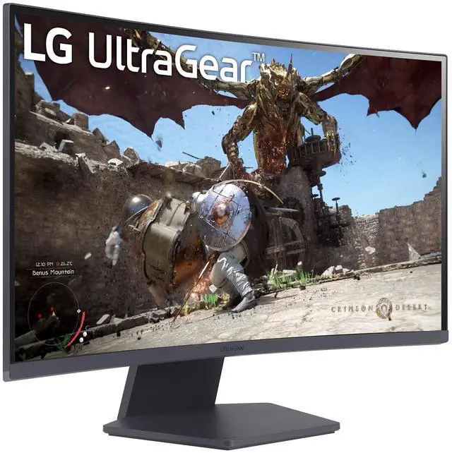 Alt view image 3 of 7 - LG UltraGear 27" QHD 2560x1440 VA Curved 180Hz 1ms (GTG) AMD FreeSync 2x HDMI 2.0 1x DisplayPort 1.4 Gaming Monitor, 27GS60QN-B