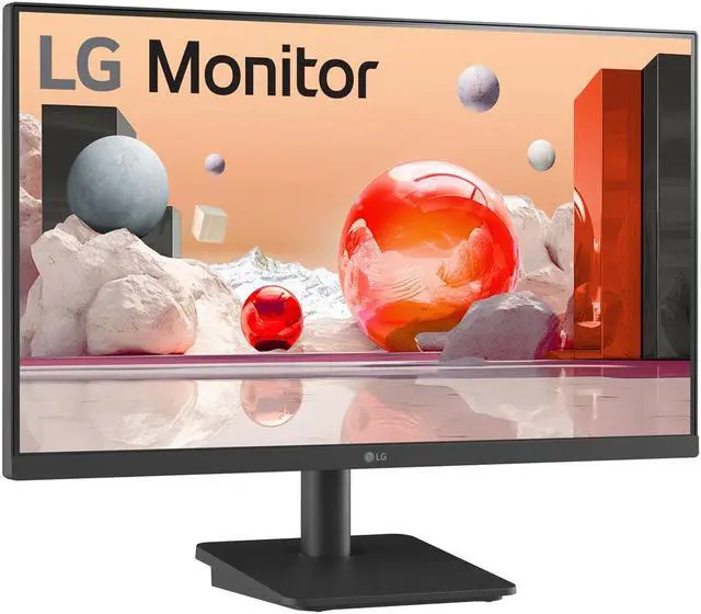 Main image of LG 24" (23.8" viewable) 100 Hz IPS LED Monitors 24BA400-B Tilt Adjustable Stand Black