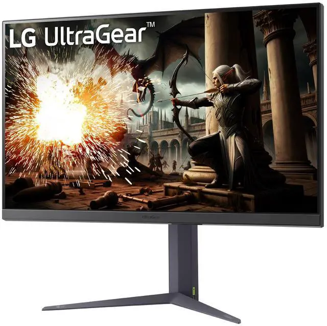 Alt view image 4 of 10 - LG 32GS75QN-B 32” UltraGear™ QHD IPS 180Hz gaming monitor, 1ms (GtG), DisplayHDR™ 400
