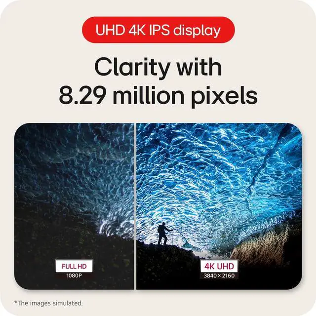 Alt view image 5 of 9 - LG 27" 4K UHD Monitor 27US550, 60Hz, 5ms Response Time, IPS Panel, Smart Energy Saving, HDMI, White