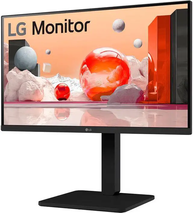 Alt view image 3 of 9 - LG 24BA560-B 23.8" IPS Full HD 100 Hz Monitor with Built-in Speakers