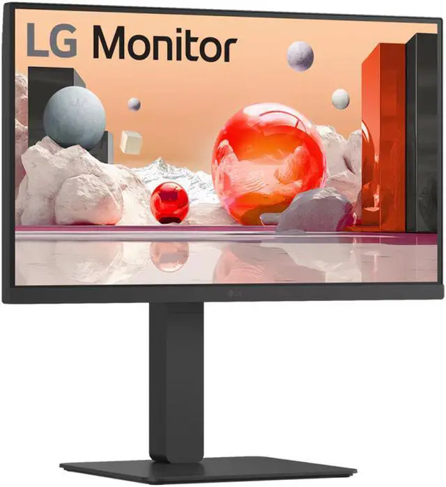Alt view image 2 of 10 - LG 24” Full HD IPS Monitor with USB Type-C and RJ45, 24BA750-B