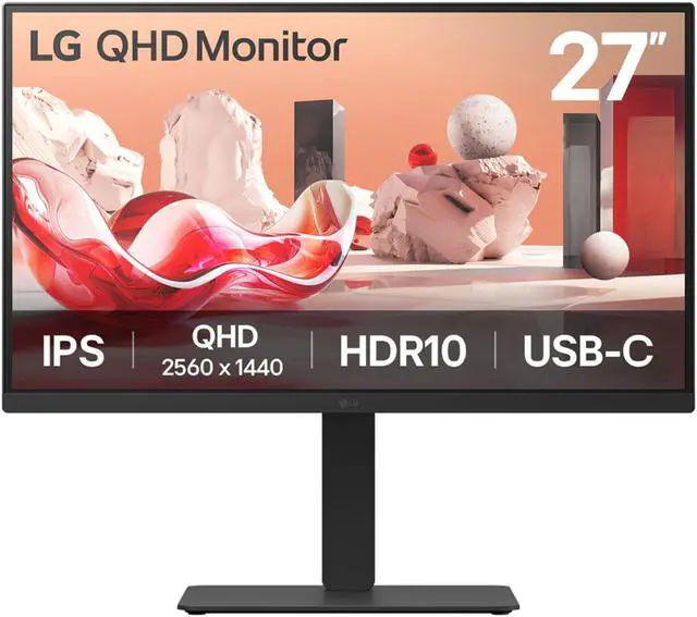 Main image of LG 27” QHD IPS 100Hz Monitor with USB-C with Daisy Chain, 27BA75QB-B
