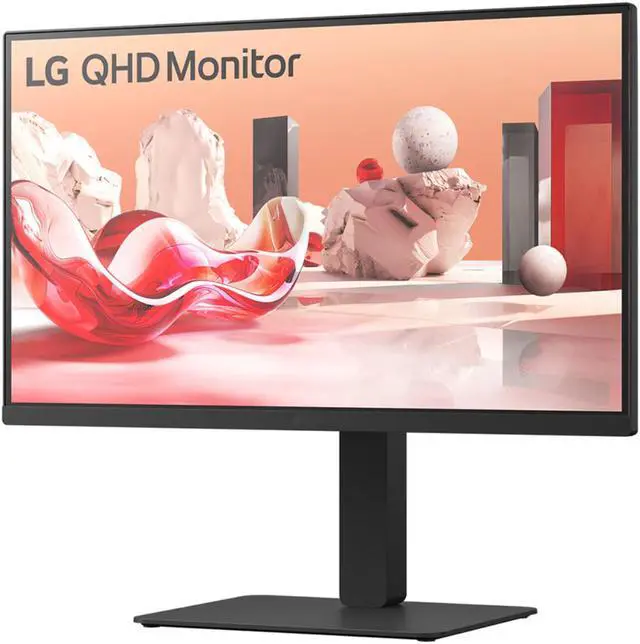 Alt view image 3 of 12 - LG 27” QHD IPS 100Hz Monitor with USB-C with Daisy Chain, 27BA75QB-B