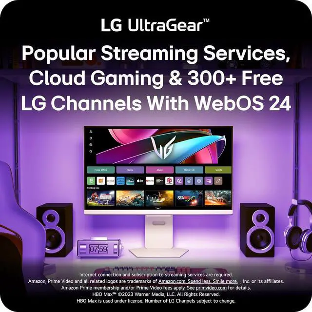 Alt view image 5 of 17 - LG 31.5" 144 Hz IPS UHD Gaming Monitor FreeSync Premium & G-Sync Compatible DCI-P3 95% (CIE1976) 32G810SA-W