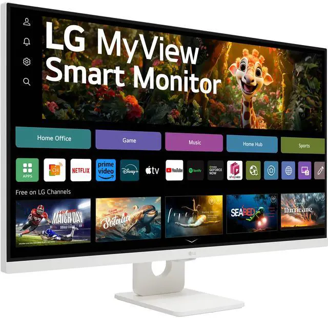 Alt view image 2 of 7 - LG 31.5" 60 Hz VA UHD Monitor 5 ms 3840 x 2160 (4K) DCI-P3 90% Flat Panel 32SR73U-W
