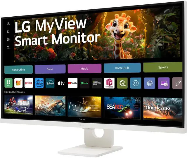 Alt view image 3 of 7 - LG 31.5" 60 Hz VA UHD Monitor 5 ms 3840 x 2160 (4K) DCI-P3 90% Flat Panel 32SR73U-W