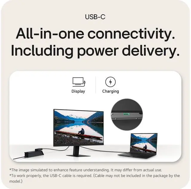 Alt view image 13 of 14 - LG 24U631A-B 24" QHD (2560x1440) IPS Monitor, 100Hz Refresh Rate, 5ms (GtG) Response Time, sRGB 99%, HDR10, USB-C, HDMI, Tilt Adjustable, Black