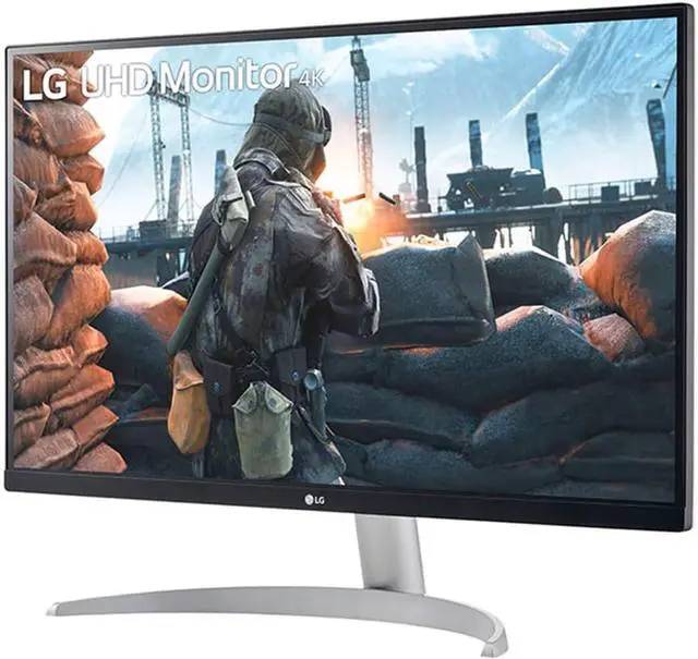Alt view image 4 of 8 - LG 27" 60 Hz IPS Monitor 5ms (GtG at Faster) DCI-P3 95% (CIE1976) Flat Panel 27UP600K-W