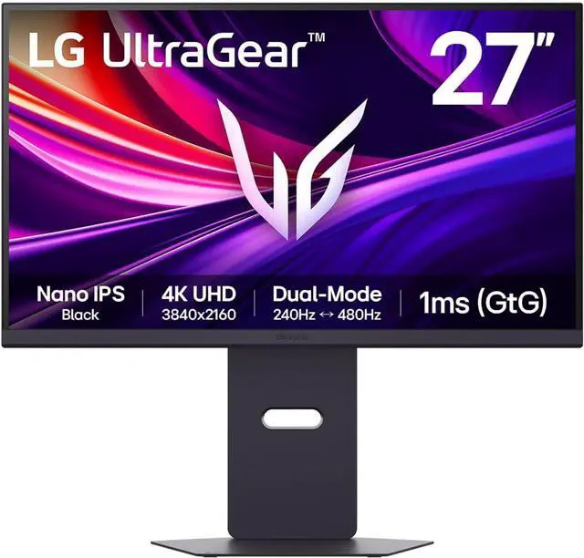 Main image of LG 27" 240 Hz IPS Black UHD Gaming Monitor FreeSync Premium Pro & G-Sync Compatible DCI-P3 99% (CIE1976) UltraGear 27G850A-B
