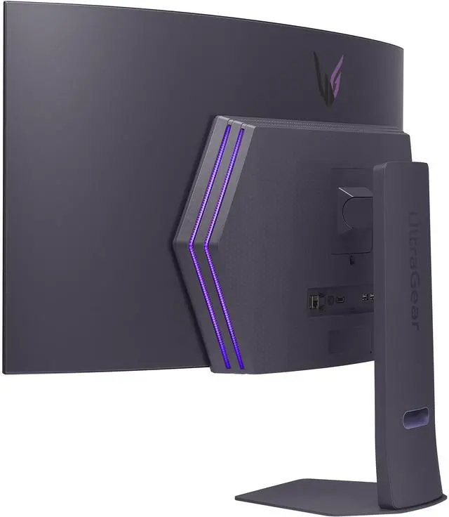 Alt view image 8 of 10 - LG 45" 240 Hz OLED QHD Gaming Monitor 0.03ms (GtG at Faster) FreeSync Premium & G-Sync Compatible DCI-P3 98.5% (CIE1976) Curved UltraGear 45GX90SA-B