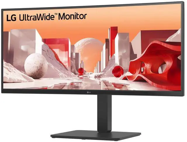 Alt view image 3 of 9 - LG 34" UltraWide QHD Curved IPS Monitor with USB Type-C 34BA75QE-B