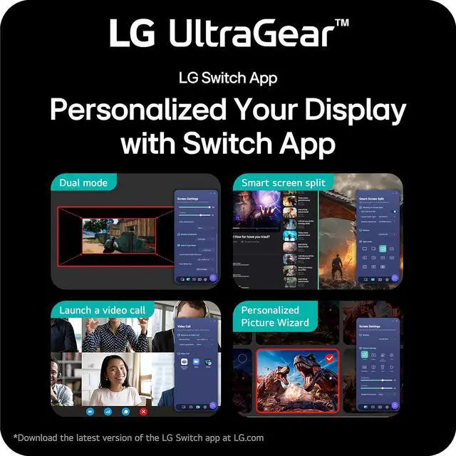 Alt view image 9 of 18 - LG 27G640A-B 27-inch Ultragear QHD (2560 x 1440) IPS Gaming Monitor, 300Hz, 1ms, NVIDIA G-Sync, AMD FreeSync Premium, VESA DisplayHDR 400, HDMI 2.1, USB Type-C, Tilt/Height/Swivel/Pivot Stand, Black