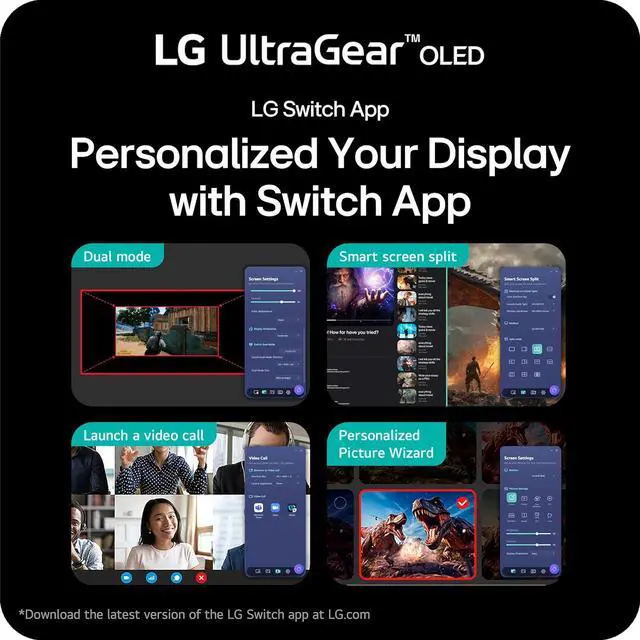 Alt view image 15 of 19 - LG 27GX700A-B 27-inch Ultragear QHD (2560 x 1440) OLED Gaming Monitor, 280Hz, 0.03ms, NVIDIA G-Sync, AMD FreeSync Premium Pro, VESA DisplayHDR TrueBlack500, with up to DCI-P3 99.5%, HDMI 2.1, Black