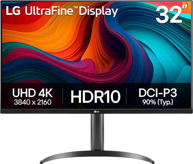 Main image of LG 32UR550K-B 32-inch Ultrafine 4K UHD (3840 x 2160) Computer Monitor, HDR10, 60Hz, HDMI, DisplayPort, Tilt/Height/Pivot Adjustable Stand, Black
