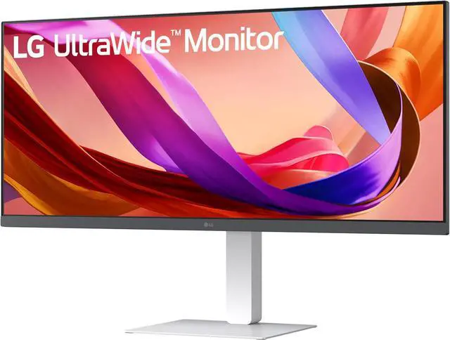 Alt view image 3 of 19 - LG 34U530A-W 34-inch UltraWide WFHD (2560 x 1080) IPS Wide Computer Monitor, 100Hz, VESA DisplayHDR 400, HDMI, DisplayPort, USB Type-C, Tilt/Height/Swivel Stand, White