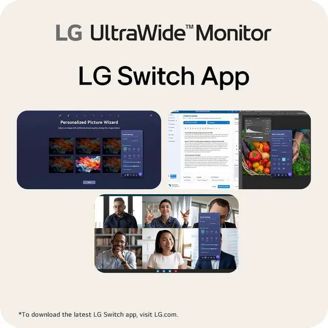 Alt view image 10 of 19 - LG 34U530A-W 34-inch UltraWide WFHD (2560 x 1080) IPS Wide Computer Monitor, 100Hz, VESA DisplayHDR 400, HDMI, DisplayPort, USB Type-C, Tilt/Height/Swivel Stand, White