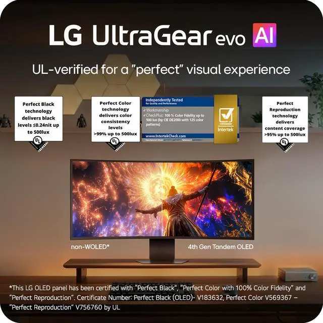Alt view image 5 of 19 - LG UltraGear 39 inch Dual Mode WUHD 5K2K 165Hz Full HD 330Hz FreeSync Premium Pro & G-Sync Compatible HDR500 USB-C Built-in Speakers Curved OLED Gaming Computer Monitor with Height Adjustable, Swivel & Tilt Stand 39GX950B-B
