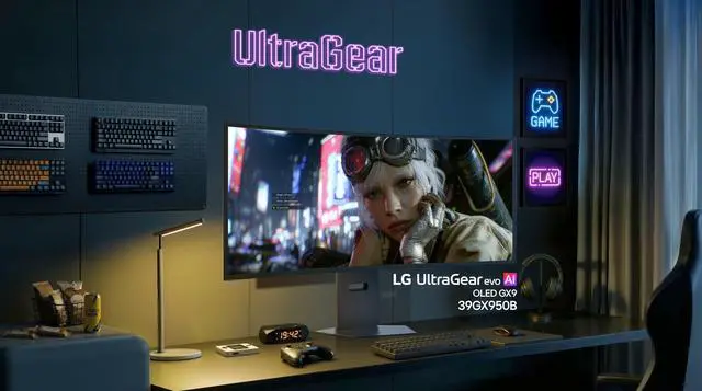 Alt view image 16 of 19 - LG UltraGear 39 inch Dual Mode WUHD 5K2K 165Hz Full HD 330Hz FreeSync Premium Pro & G-Sync Compatible HDR500 USB-C Built-in Speakers Curved OLED Gaming Computer Monitor with Height Adjustable, Swivel & Tilt Stand 39GX950B-B