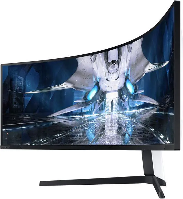 Alt view image 6 of 17 - Samsung Odyssey Neo G9 49" LS49AG952NNXZA 5120 x 1440 (2K) 240Hz 1ms (GTG) FreeSync Premium Pro G-Sync Compatible, DisplayPort HDMI, Height Adjust VESA Tilt Swivel Curved Gaming Monitor