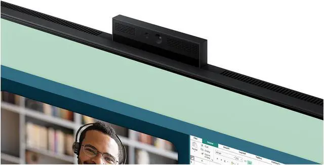 Alt view image 7 of 15 - Samsung LS24A400VENXZA 24" 1920 x 1080 Full HD IPS 75Hz FreeSync D-Sub DisplayPort HDMI USB 3.0 Built-In Speakers/Webcam Tilt Swivel Pivot Height Adjust VESA Monitor