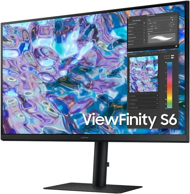 Alt view image 4 of 14 - SAMSUNG ViewFinity LS27B610EQNXZA ViewFinity S6 27" QHD 2560 x 1440 (2K) Max 75 Hz HDMI, DisplayPort, Audio FreeSync (AMD Adaptive Sync) IPS Monitor