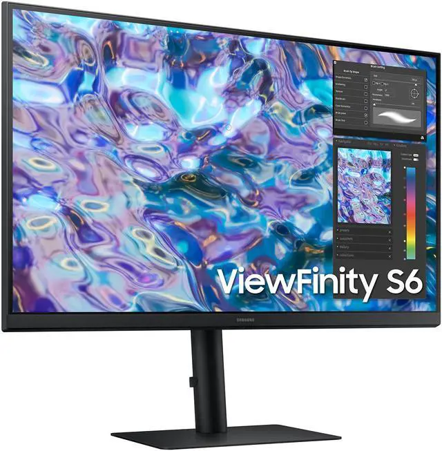 Alt view image 3 of 14 - SAMSUNG ViewFinity LS27B610EQNXZA ViewFinity S6 27" QHD 2560 x 1440 (2K) Max 75 Hz HDMI, DisplayPort, Audio FreeSync (AMD Adaptive Sync) IPS Monitor