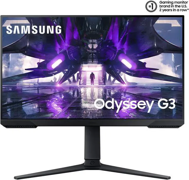 Alt view image 2 of 20 - SAMSUNG 24" 165 Hz (Max) VA FHD Gaming Monitor FreeSync Premium (AMD Adaptive Sync) 72% NTSC HDMI, DisplayPort, Audio Odyssey G32A LS24AG320NNXZA