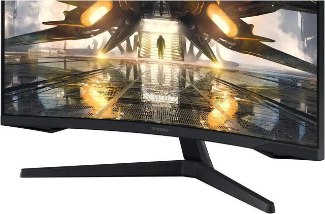 Alt view image 10 of 20 - SAMSUNG 32" 165 Hz (Max) VA WQHD Gaming Monitor FreeSync Premium (AMD Adaptive Sync) HDMI, DisplayPort, Audio Odyssey G55A LS32AG552ENXZA