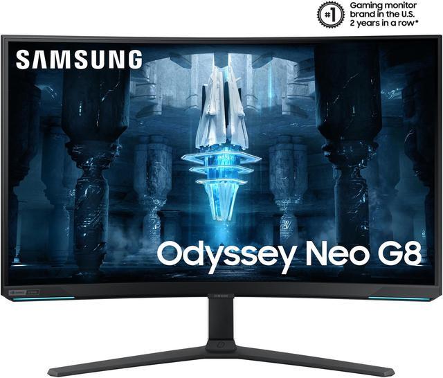 Alt view image 2 of 20 - SAMSUNG 32" Max 240 Hz VA UHD Gaming Monitor FreeSync Premium Pro (AMD Adaptive Sync) DCI-P3 95% HDMI, DisplayPort, USB, Audio Odyssey Neo G8 LS32BG852NNXGO