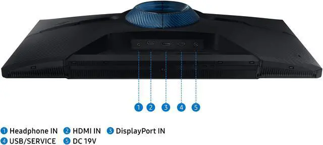 Alt view image 7 of 10 - SAMSUNG 27" 165 Hz VA WQHD Gaming Monitor FreeSync Premium (AMD Adaptive Sync) HDMI, DisplayPort, Audio Odyssey G55A LS27AG550ENXZA