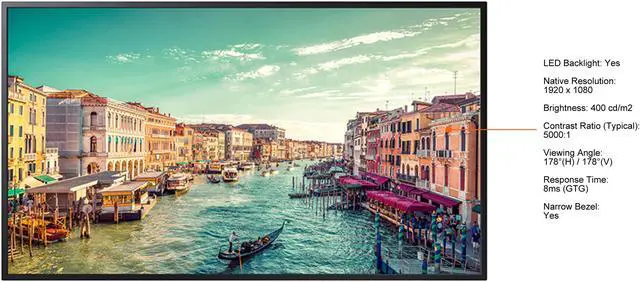 Alt view image 3 of 6 - Samsung QM32R-B 32" FHD Built-in Speaker Commercial Display