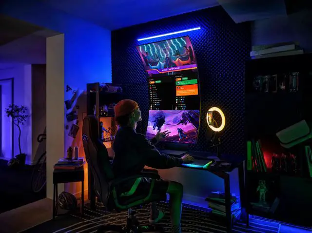 Alt view image 8 of 8 - SAMSUNG Odyssey LS55BG970NNXGO 55" Ark 4K UHD 165Hz 1ms Quantum Mini-LED Curved Gaming Monitor w/Cockpit Mode, Sound Dome Technology, Multi View, HDR10