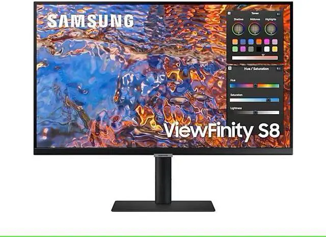 Alt view image 2 of 20 - SAMSUNG 32" 60 Hz IPS Monitor 5 ms NA 98% DCI-P3 Flat Panel ViewFinity S8 LS32B806PXNXGO