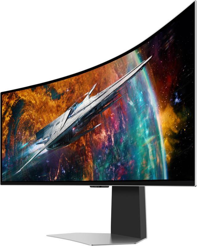 Alt view image 6 of 19 - SAMSUNG 49" Odyssey QD-OLED G9 Curved Gaming Monitor 240Hz LS49CG954SNXZA - Black