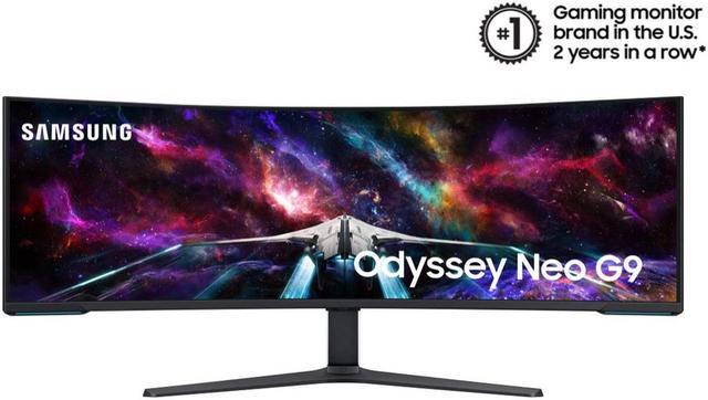 Alt view image 3 of 15 - Samsung 57" Odyssey Neo G9 Dual 4K UHD Quantum Mini-LED 240Hz 1ms(GtG) HDR 1000 Curved Gaming Monitor