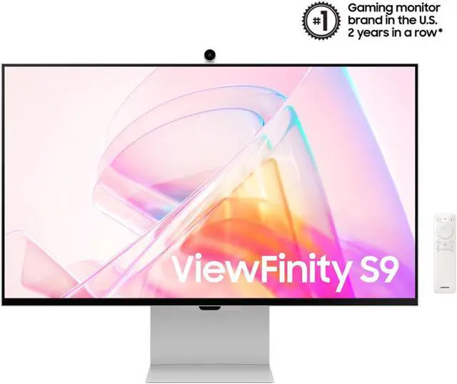 Alt view image 3 of 10 - Samsung  27" ViewFinity S9 5K IPS Smart Monitor with Matte Display, Ergonomic Stand and SlimFit Camera, LS27C900PANXZ