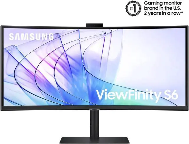 Alt view image 2 of 11 - SAMSUNG S65VC LS34C650VANXGO 34" UWQHD 100 Hz AMD FreeSync™ HDR10 Curved Monitor with USB-C, Speakers and Built-in Camera