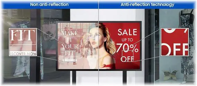 Alt view image 6 of 6 - Samsung OHA-S Series 55" Outdoor Digital Signage Display OH55A-S2
